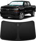 INSAUTO Custom Fit Windshield Sun Shade Accessories for Chevrolet/Chevy Silverado/GMC Sierra 2014-2018, Foldable Front Window Sunshade, UV & Heat Reflector, Keeps Interior Cool, Includes Storage Bag