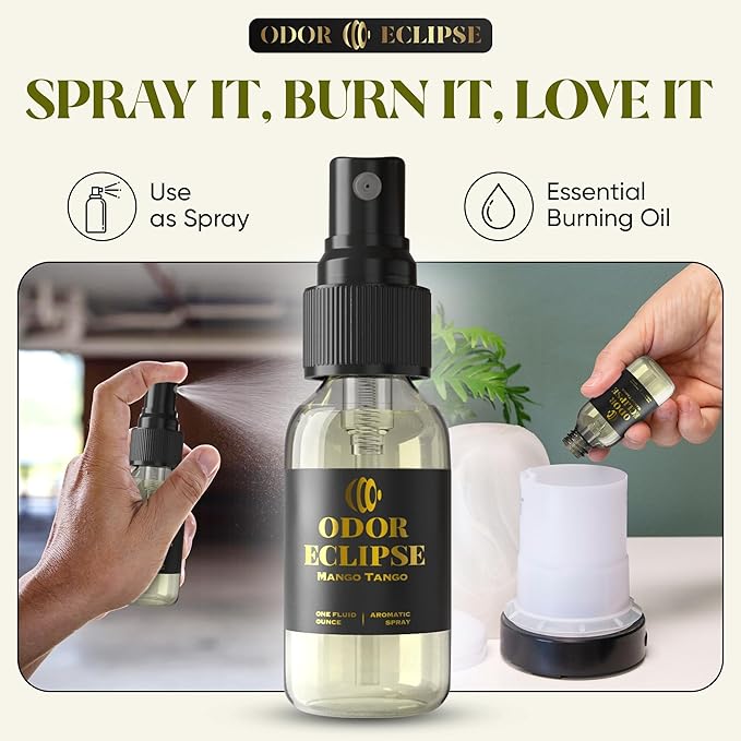 Car Air Freshener | 100% Oil-Based Concentrated & Long Lasting Car Air Scent for Men & Women - Automotive Air Freshener & Odor Eliminator for Home, Bathroom, & Office (Mango Tango)