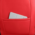 Model 3 Seat Cover for Tesla 2017-2023 Full Set Front and Rear Seat Cover for Cars (Red-Model 3)