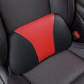 1p Memory Foam Lumbar Support Pillow for car Lower Back Pain Relief - Back Cushion for Driving, Chair Support for Car-Office Chair（Black&Red）