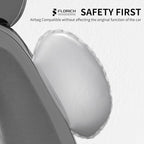 FLORICH Leather Seat Covers for Cars Front and Rear Car Seat Cover Premium Car Seat Protector Luxury Automotive Seat Covers Full Set Universal Fit for Most Car Truck SUV, Gray&Black