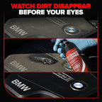 Carfidant Ultimate Car Interior Cleaner - Professional Stain and Odor Remover for Leather, Fabric, Carpet - Tesla Safe, Pet & Kid Friendly - Works on All Interior Surfaces - 18oz + Microfiber Towel