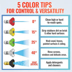 YAMATIC Pressure Washer Turbo Nozzle Tips, 360° Rotating Turbo with 5 Spray Nozzles, 3000 PSI 4.0GPM with 1/4" Quick Connector Compatible with Ryobi, Greenworks, Craftsman, Troybilt, Simpson