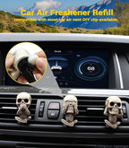 10 Pack Car Air Vent Clip Freshener Refills Solid Fragrance - 5 Scents Replacement Pads Car Fresheners Long Lasting - Variety Scent Refill - Cedarwood, Lemon, Ocean, Peach, Lavender