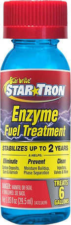 STAR BRITE Star Tron Enzyme Fuel Treatment SEF Gasoline Formula - 1 oz. Treats 6 Gallons - 1 OZ - 12 Pack (14312)