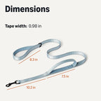 Amazon Basics Reflective Dog Leash with Dual-Padded Handles and D Ring, 6ft