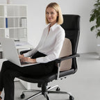 Lumbar Support Pillow for Office Chair and Car Seat, Inflatable Travel Back Rest Cushion for Airplane,Versatile Use Lower Back Cushion,Back Support Pillow, Protable Foldable Design