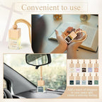 10 Pcs Christian Appreciation Gifts for Church Christian Car Hanging Ornament Empty Glass Essential Oil Diffuser Religious Inspirational Biblical Gifts for Women School Church Supplies