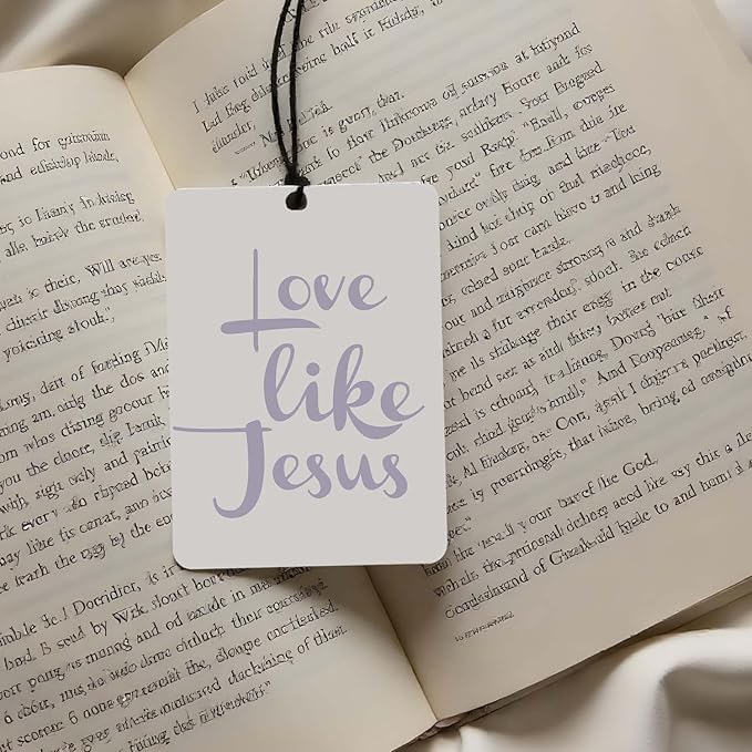 Christian Scripture Car Air Freshener 4Pcs, Inspirational Bible Quotes Hanging Scents,purple Bible Quote Gift Air Freshener Hanging in Car Wardrobe Drawer or Book.