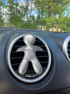 Cesare Car Air Freshener Long Lasting 45 Days Air Vent Clip Uses Alcohol-Free Fragrance Oil Non-Toxic EVA Material (Orange&Sandalwood)