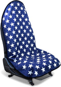 Waterproof Sweating Car Seat Cover for Post Gym Workout, Running, Swimming, Beach and Hiking, Universal Fit Non-Slip Bucket Seat Protector for Cars SUV Trucks, Machine Washable (Star)
