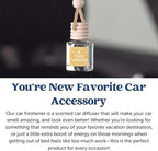 CE Craft Hanging Car Air Freshener, Fragrance Oil Diffuser with Essential Oils, Long Lasting Aromatherapy for Automobiles - 4 Pack, Floral