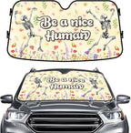 GENANY Funny Skeleton Windshield Sun Shade for Car SUV Truck (55x30 Inches), Sun Shade Windshield, Shades for Front Windows, Protector Blocks UV, Car Decor