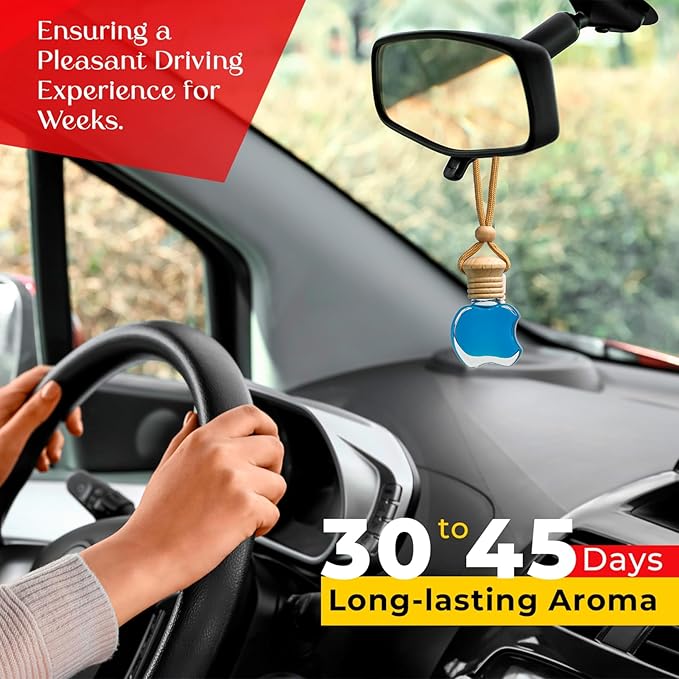 Kabod Invicto Car Air Freshener | Hanging Essential Oil Diffuser | Natural Odor Eliminator | Long-Lasting Fragrance | 10 ml