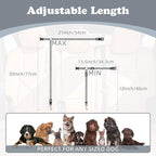 BWOGUE 2 Packs Dog Cat Safety Seat Belt Strap Car Headrest Restraint Adjustable Nylon Fabric Dog Restraints Vehicle Seatbelts Harness Grey
