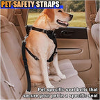 Dog Car Front Seat Cover with Side Flaps, Waterproof & Scratch Proof Car Seat Protector for Dog, Nonslip Pet Car Seat Pad with Safety Belt, Fit for Most Cars SUVs Trucks Jeeps (Grey)