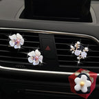 Pearl Daisy AromaBoost Car Diffusers - 3pcs with Mask Hook & Rhinestone Bling Decoration