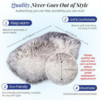 Andalus Brands Pure Australian Sheepskin Fluffy Car Center Console Cover, Luxurious Non-Shedding Furry Arm Rest Cover for Car, Versatile for All Seasons, White & Black Tip - (11.47" X 6.3")