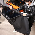 Hardtop Removable Roof Panel Storage Bag Compatible with Corvette C7 Stingray Coupe 2014 2015 2016 2017 2018 2019 (Manual Sunroof) Black Leather
