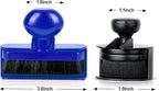 BABYSHEEP Tire Shine Applicator Brush - Large Automotive Tire Dressing Applicator with Storage Stand for Car Detailing & Wash Kit, 3.6 Inch Length (Blue)