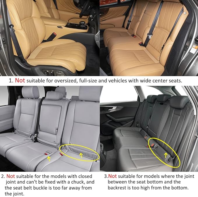 West Llama Linen Car Seat Covers,Bottom Seat Covers for Cars Include 1 Pair Front Driver Seat Pad Mat and 1 Rear Bench Cover Universal Fits 90% Vehicles,SUVs,Cars,Sedans(3Piece-Black)