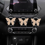 Dotesy 2 Pack Bling Bling Butterfly Air Vent Clips Crystal Butterfly Car Air Fresheners Vent Clips Diamond Cute Car Interior Decor for Women (Champane)
