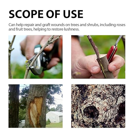 Tree Pruning Sealer,Tree Wound Sealer,Grafting Wax,Tree-bark Wound Repair,Tree Paint Protection,TreeSealer After Cutting,TreeWound Pruning Sealer with Brush (2)