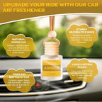 Car Air Freshener Diffuser Hanging, Amber Fragrance Oil