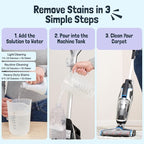 Sunny & Honey Carpet Cleaner Solution - Deep Stain Remover & Odor Deodorizer - Pet Carpet Cleaner & Rug Shampoo (32 Fl Oz, Light Lavender)