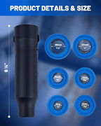 Wheel Stud Cleaner Set, 9-PCS Nylon Thread Cleaning Kit for Impact Wrench & Power Drill, 7/16" to 1-1/8", Safe for Brake Disc & Hub, Restores Proper Torque for Cars, Trucks, SUVs