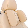 Car Headrest Pillow,Head, Neck Support Pillow,U Shaped Car Sleeping Pillow,180° Adjustable,Improve Head and Neck Posture and Adjust Sleep Position,Suitable for Kids and Adults (Beige)