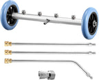 RIDGE WASHER 16 Inch Undercarriage Car Washer, Pressure Washer Under Car Cleaner with 3 Pcs Extension Wand, 4000 PSI