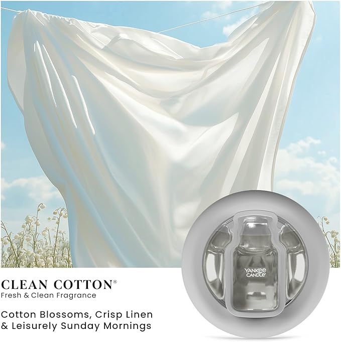 Yankee Candle Smart Scent Vent Clip Clean Cotton