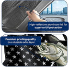 GENANY Fishing Flag Windshield Sun Shade for Car SUV Truck (55x30 Inches), Sun Shade Windshield, Shades for Windows, Protector Blocks UV, Car Decor