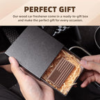 Car Air Freshener Small Wooden Diffuser New Smell Set Car Odor Eliminator