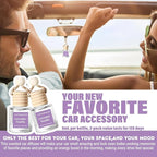 C Classy Car Air Freshener Hanging 2 Pack, Lavender Vanilla Essential Oil Diffuser for C ar, Cute Air Freshener, Long-Lasting Fragrance, C ar Air Fresheners for Women & Men Gift, Made in USA
