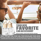 C Classy Car Air Freshener Hanging 2 Pack, Coconut Essential Oil Diffuser for Cars, Long-Lasting Fragrance, Cute Car Accessories, C ar air Fresheners for Women & Men Gift, Made in USA