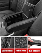 KBH Center Console Armrest Cover for Toyota Highlander 2020 2021 2022 2023 2024 2025, Arm Rest Lid Accessories Cushion Pad, Anti-Scratch, Black