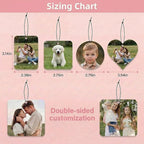 Custom Air Fresheners with Picture - Personalized Funny Air Freshener Hanging for Car,Double Sided Print,Long Lasting Fragrance,Photo Gifts for Man Boyfriend Husband Him Dad Woman(Rectangle)