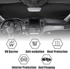 Strawberry Car Windshield Sun Shade Foldable Sunshade Front Window Cover Sun Visor Protector Accessories (59x27.5 inches)