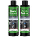 Graphene Plastic Restorer & Ceramic Coating Kit - Ultimate Car Detailing Solution - Resists Water, UV Rays, Dirt - Highly Concentrated Hydrophobic Trim Coating (2Pack)