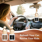 2Pack Air Freshener Diffuser, Hanging Air Fragrance Essential Oil Diffuser, Car Scents Accessories Cute Car Interior Decor,Romantic Valentines Day Gift for Her,Car Air Fresheners for Women & Men Gift