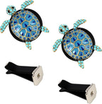Cute Turtle Themed Air Vent Clips, 2-Pack, Car Interior Accessories, Sea Turtle Decor, Unique Gift for Women, Beachy Coastal Style for Car Enthusiasts and Nature Lovers