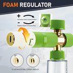 REALYOU Foam Cannon Dual-Connector Accessory, Pressure Washer Double Tip Attachment, Pressure Washer Accessories with 1/4" Quick Connect for Car Wash, 2 Adjustable Foam Cannon Pro