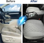 West Llama Front Car Seat Cover Protector, Comfortable Velvet Bottom Seat Cover Fits 95% of Vehicles,Cars,SUVs,Sedans,21.26 × 20.86 Inch(2PC-Gray)