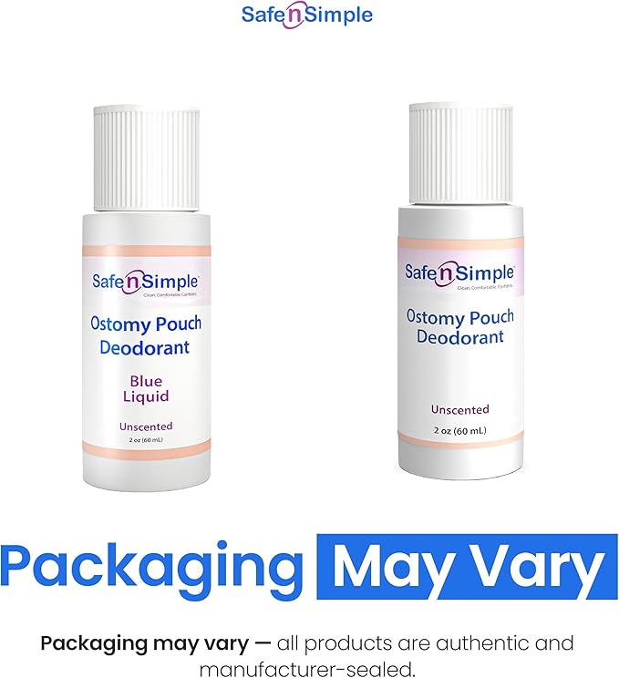 Safe n' Simple Ostomy Pouch Deodorant - Safe Deodorant - Colostomy Bag Odor Eliminator - Colostomy Deodorizer Supplies - 2 Fluid Ounce Drops