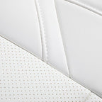 for Tesla Model Y 7 Seaters Seat Cover The First and Second Row Car Seat Cover Custom 2020-2024 (White-2 Rows)