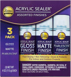 Aleene's Acrylic Spray Sealer Finish Varitey Pack 4 oz. 3 Pack - Gloss, Matte, Pearlescent