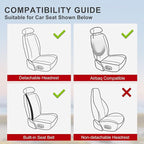 2 Pack Ventilated Cooling Car Seat Covers for Summer, 3D Air Mesh Breathable Leather Front Seat Protectors with Storage Pocket, Universal Fit Non-Slip Seat Cushion for Car Truck SUV(Black)