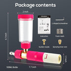Foam Cannon for Pressure Washer with 1/4 Inch Quick Connector, Pressure Washer Foam Cannon with Rotating Nozzle，Easy to Use & Adjust, Creates Thick Foam-Pink